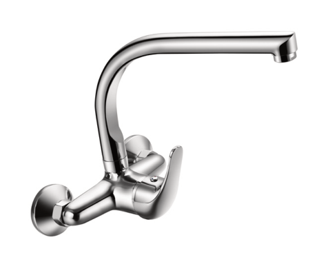 Monomando Fregadero Nova Pared Caño Tubular 15 cms