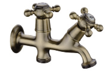 Grifo Lavadora Doble RR Epoca Bronce