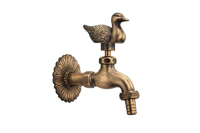 GRIFO JARDIN PATO BRONCE