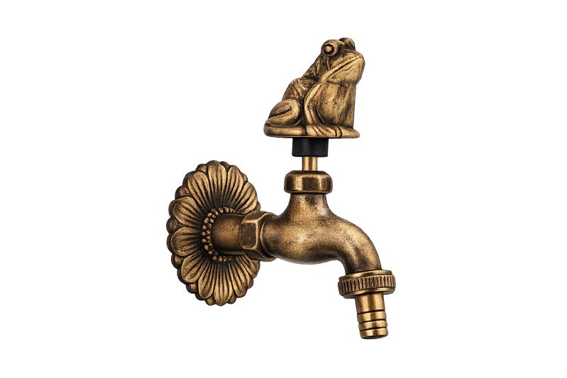 GRIFO JARDIN RANA BRONCE